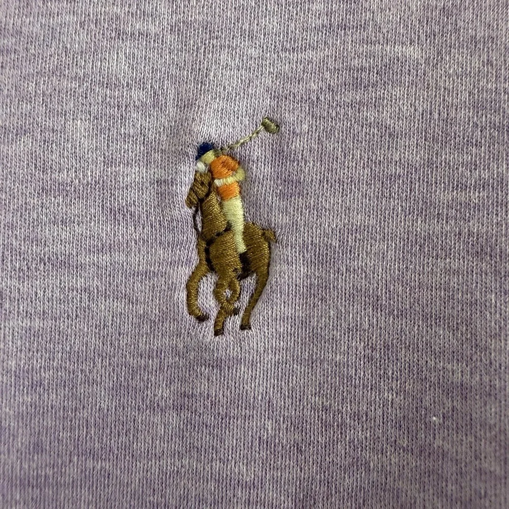 Polo Ralph Lauren Classic Fit Purple Polo Shirt Mens Large Flesh‎ Pony